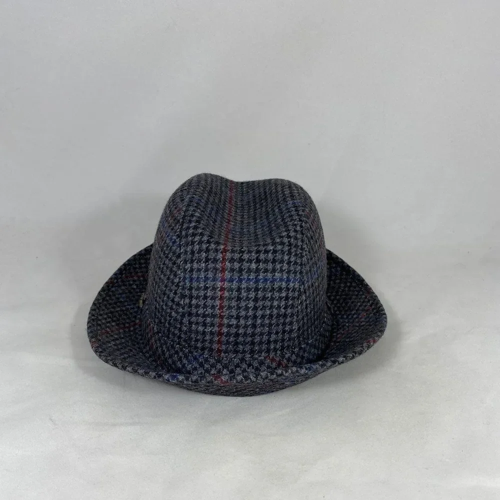 Scala Shape-able Brim Small Checker Pattern Hat